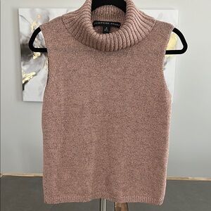 Josephine Chaus Gold and Pink Turtleneck Sweater